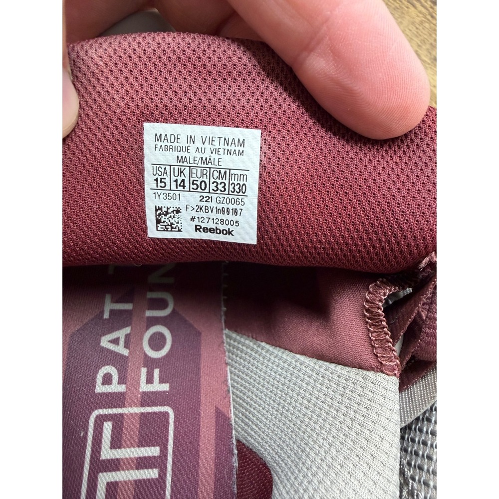 Reebok JJ Watt PT40 Nano X2 Mens Training Shoes Burgundy Grey GX9913 Size 15 - Picture 8 of 8